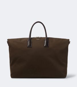 Saint Laurent Saint Laurent Leather-trimmed canvas tote bag