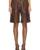 Saint Laurent Saint Laurent Leather Bermuda Short - 1