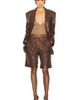 Saint Laurent Saint Laurent Leather Bermuda Short - 5