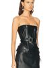Saint Laurent Saint Laurent Leather Bustier Top - 2