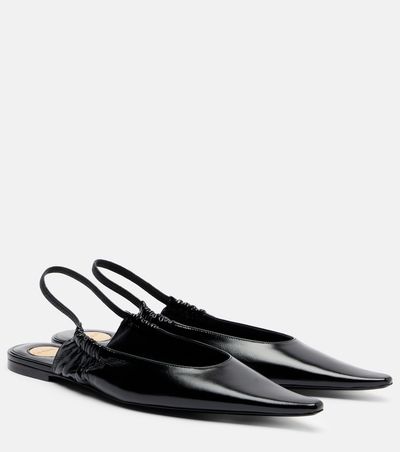 Saint Laurent Saint Laurent Leather slingback flats