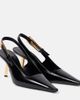 Saint Laurent Saint Laurent Lee 75 leather slingback pumps - 1