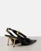 Saint Laurent Saint Laurent Lee 75 leather slingback pumps - 3
