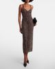 Saint Laurent Saint Laurent Leopard-print tulle slip dress - 2