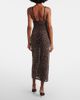 Saint Laurent Saint Laurent Leopard-print tulle slip dress - 5