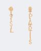 Saint Laurent Saint Laurent Logo drop earrings - 1