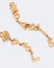 Saint Laurent Saint Laurent Logo drop earrings - 3