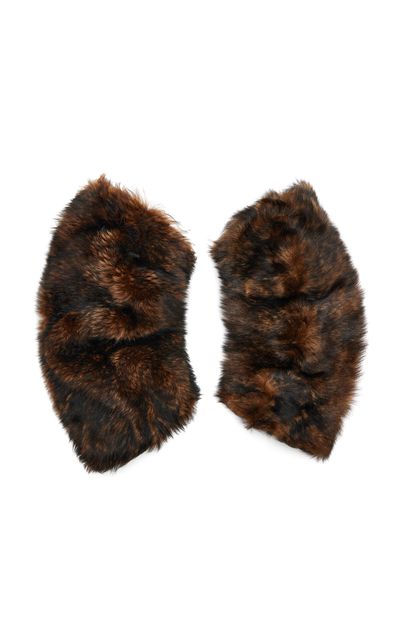 Saint Laurent Saint Laurent Long Shearling Muffs