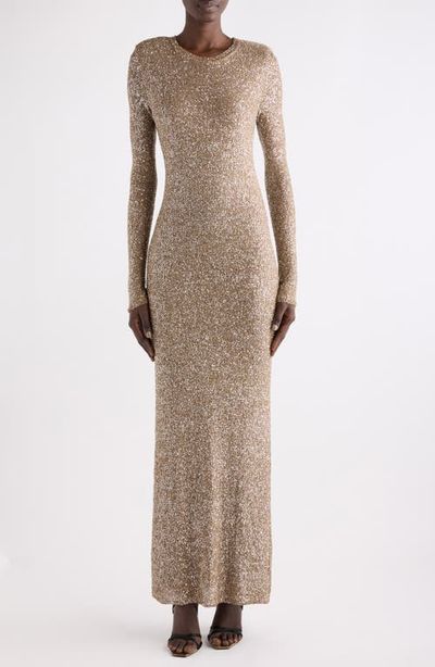 Saint Laurent Saint Laurent Long Sleeve Maxi Gown