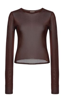 Saint Laurent Saint Laurent LongSleeved Chiffon Top