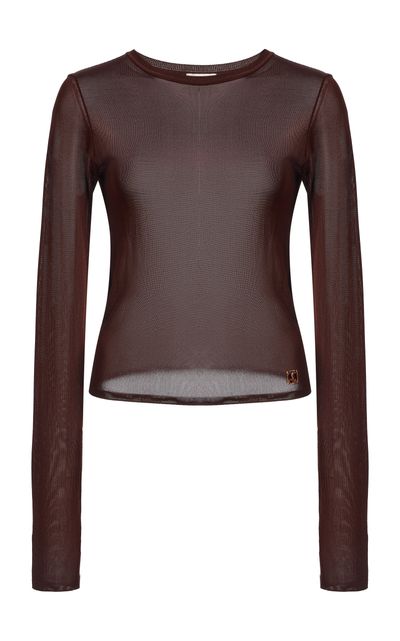 Saint Laurent Saint Laurent LongSleeved Chiffon Top
