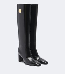 Saint Laurent Saint Laurent Louis leather knee-high boots