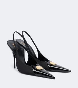 Saint Laurent Saint Laurent Louis satin slingback pumps