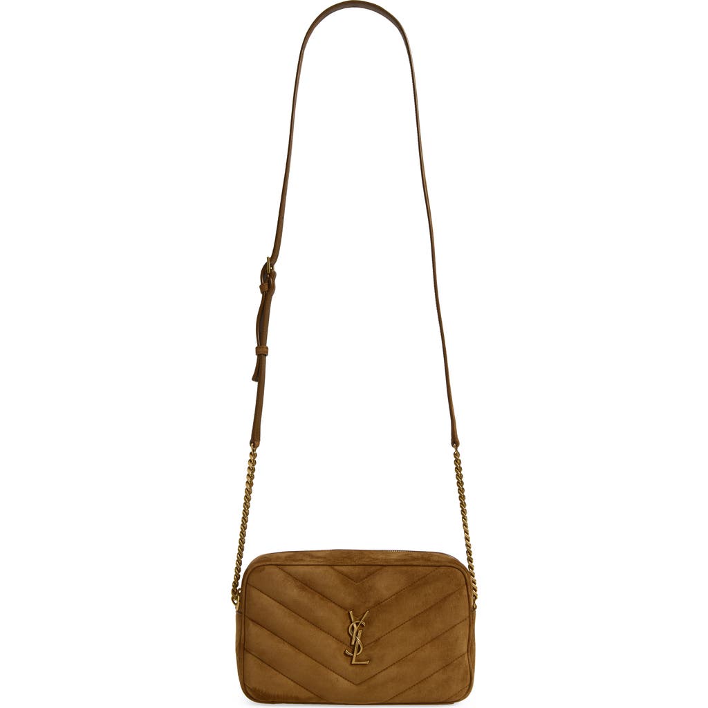 Saint Laurent Saint Laurent Loulou Matelassé Suede Camera Bag