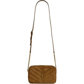 Saint Laurent Saint Laurent Loulou Matelassé Suede Camera Bag