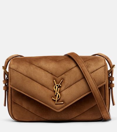 Saint Laurent Saint Laurent Loulou Toy matelassÃ© suede crossbody bag