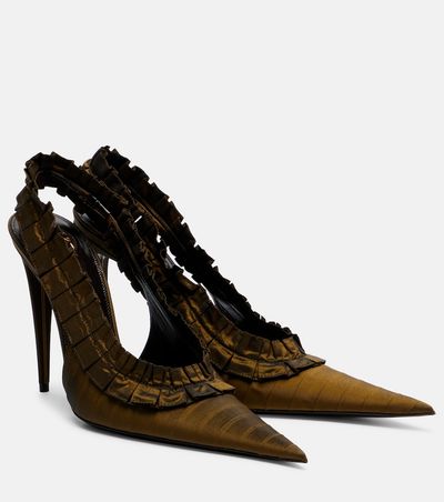 Saint Laurent Saint Laurent Madeleine taffeta slingback pumps