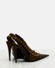 Saint Laurent Saint Laurent Madeleine taffeta slingback pumps - 4