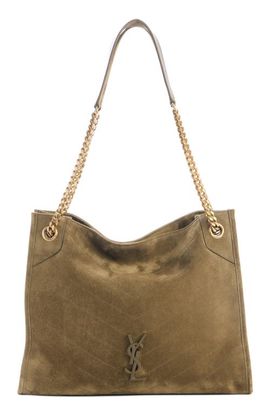 Saint Laurent Saint Laurent Medium Cassandre Niki Matelassé Suede Tote