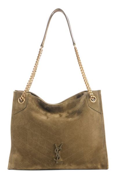 Saint Laurent Saint Laurent Medium Cassandre Niki Matelassé Suede Tote