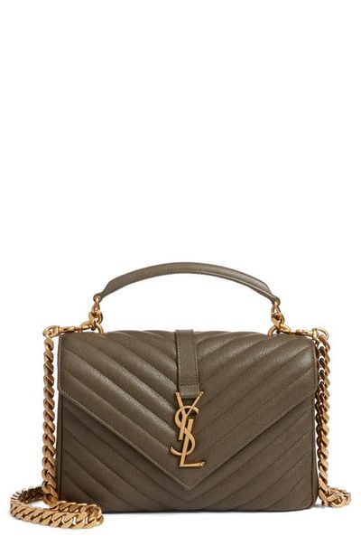 Saint Laurent Saint Laurent Medium College Matelassé Leather Shoulder Bag