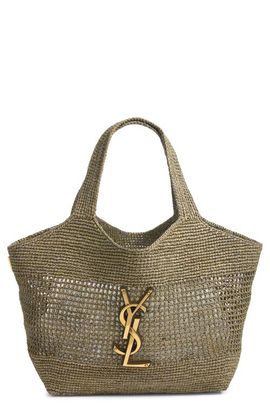 Saint Laurent Saint Laurent Medium Icare Raffia Shopper