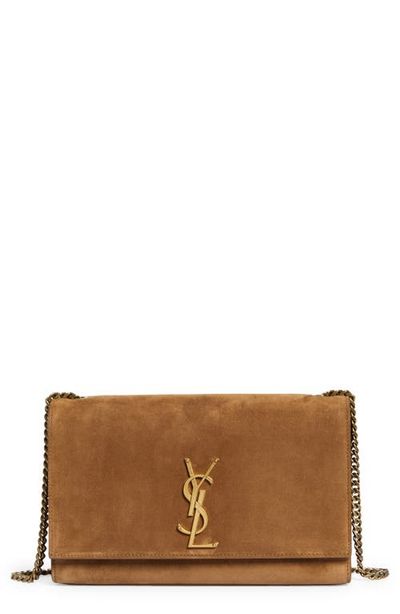 Saint Laurent Saint Laurent Medium Kate Suede Shoulder Bag