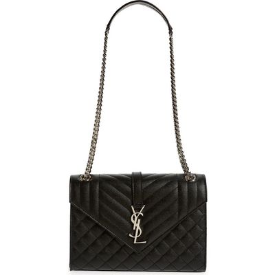 Saint Laurent Saint Laurent Medium Monogram Matelassé Leather Shoulder Bag