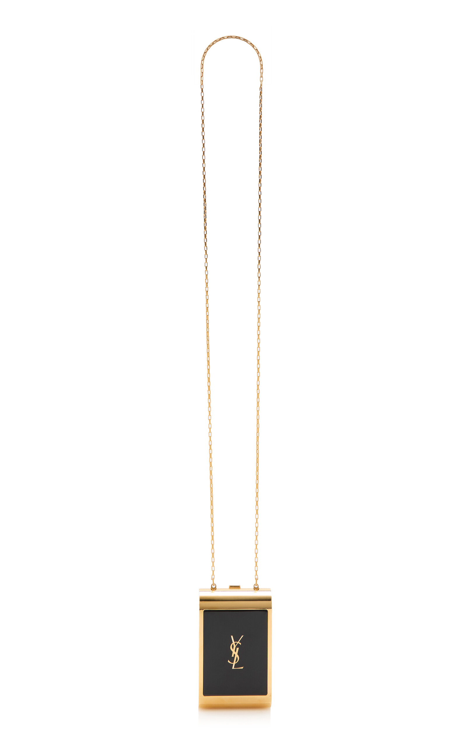 Saint Laurent Saint Laurent Micro Minaudiere Metal and Resin Bag