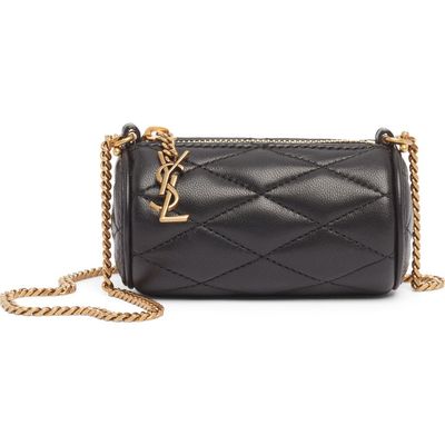 Saint Laurent Saint Laurent Micro Sade Quilted Leather Tube Bag