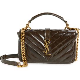 Saint Laurent Saint Laurent Mini College Matelassé Leather Crossbody Bag