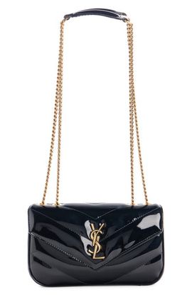 Saint Laurent Saint Laurent Mini LouLou Quilted Patent Leather Bag