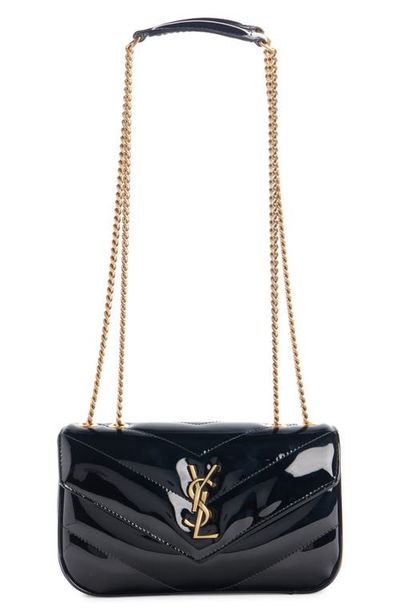 Saint Laurent Saint Laurent Mini LouLou Quilted Patent Leather Bag