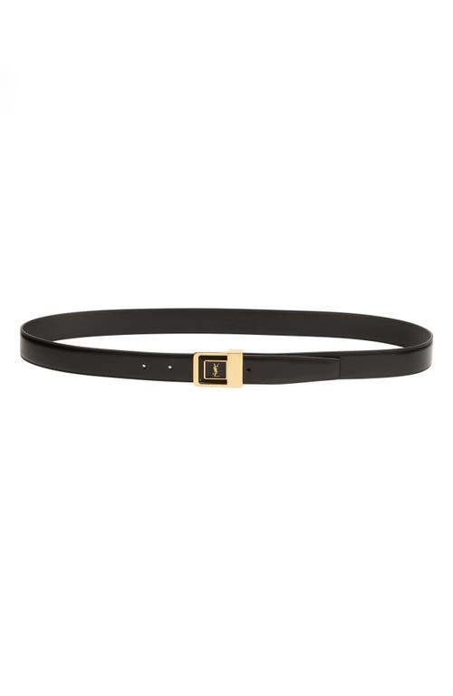 Saint Laurent Saint Laurent Monogram Buckle Leather Belt