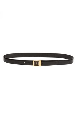 Saint Laurent Saint Laurent Monogram Buckle Leather Belt