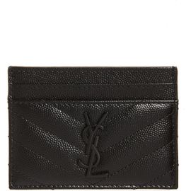 Saint Laurent Saint Laurent Monogram Leather Card Case