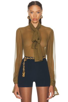 Saint Laurent Saint Laurent Muslin Crepe Blouse