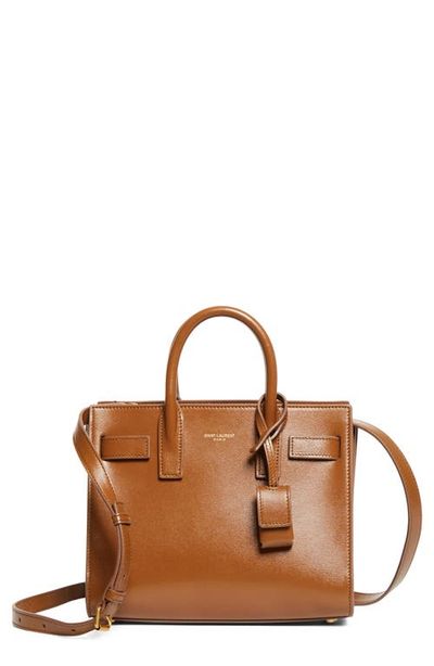 Saint Laurent Saint Laurent Nano Sac de Jour Leather Tote