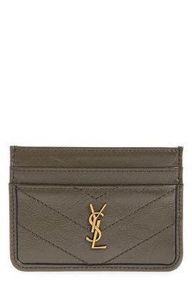 Saint Laurent Saint Laurent Niki Matelassé Leather Card Case