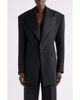 Saint Laurent Saint Laurent One Button Wool Tuxedo Blazer - 1