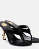 Saint Laurent Saint Laurent Opyum 85 satin crêpe mules - 1