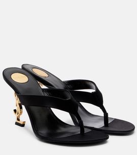 Saint Laurent Saint Laurent Opyum 85 satin crêpe mules