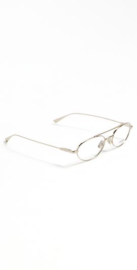 Saint Laurent Saint Laurent Oval Glasses GOLD-GOLD-TRANSPARENT One