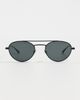 Saint Laurent Saint Laurent Oval Sunglasses Black-Black-Black One - 2
