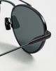 Saint Laurent Saint Laurent Oval Sunglasses Black-Black-Black One - 5