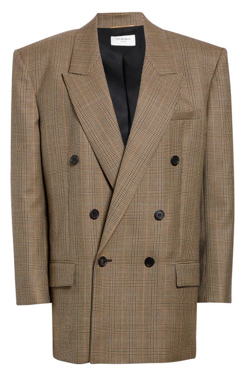 Saint Laurent Saint Laurent Oversize Glen Plaid Jacket