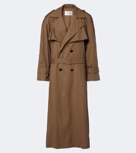 Saint Laurent Saint Laurent Oversized double-breasted trench coat