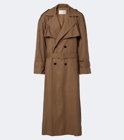 Saint Laurent Saint Laurent Oversized double-breasted trench coat