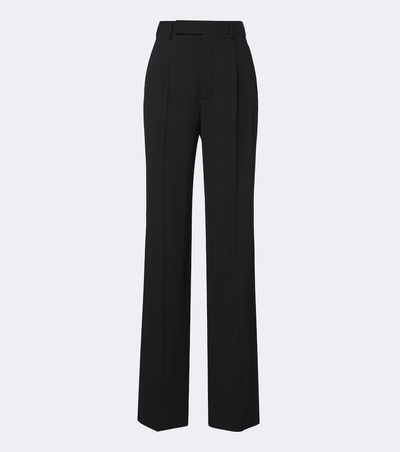 Saint Laurent Saint Laurent Pinstripe wool-blend straight pants