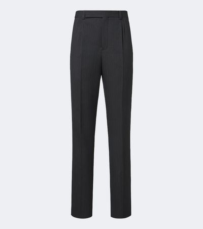 Saint Laurent Saint Laurent Pinstripe wool straight pants